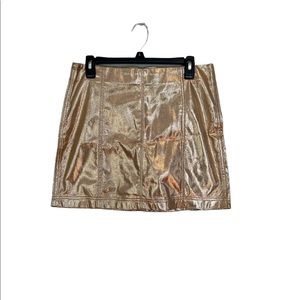 Wild Fable Metallic Gold Size 12 Mini Skirt